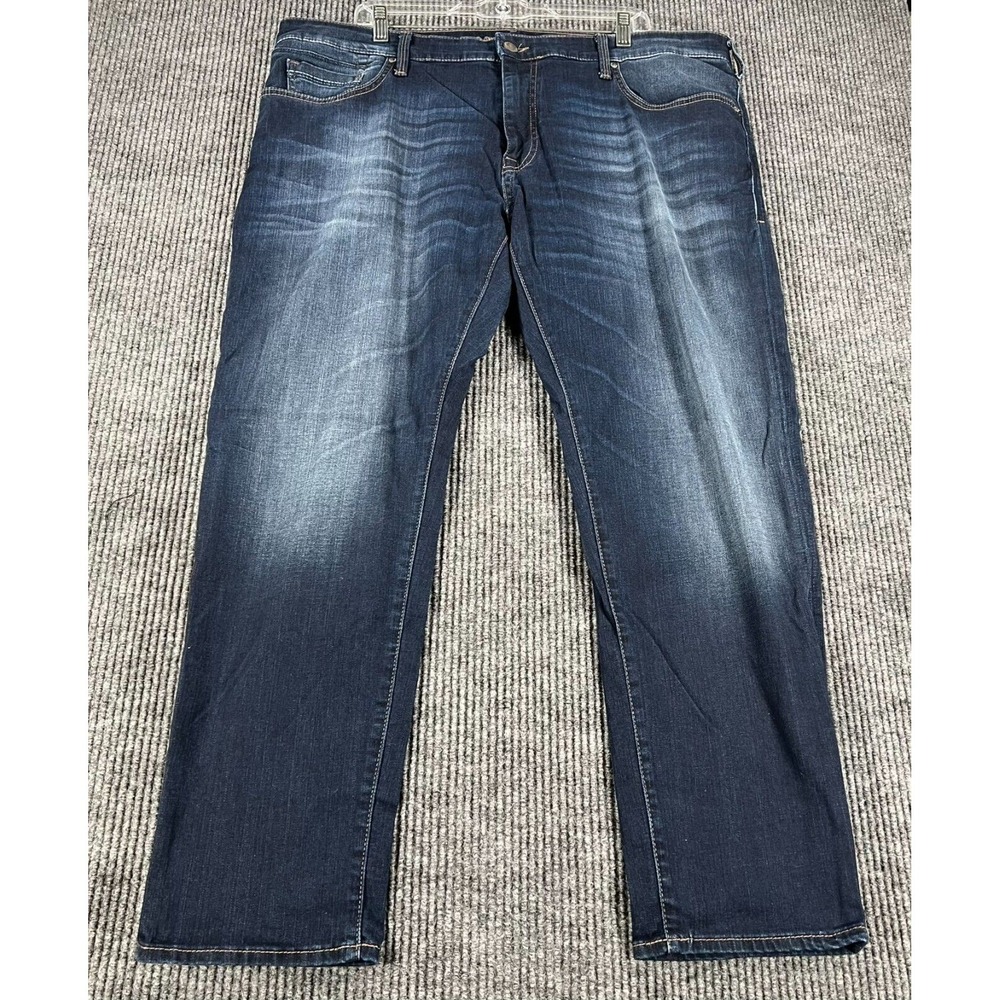 Mavi Jeans Mens 40x30 (40x29) Jake Straight Skinny Leg Dark Blue Denim Casual